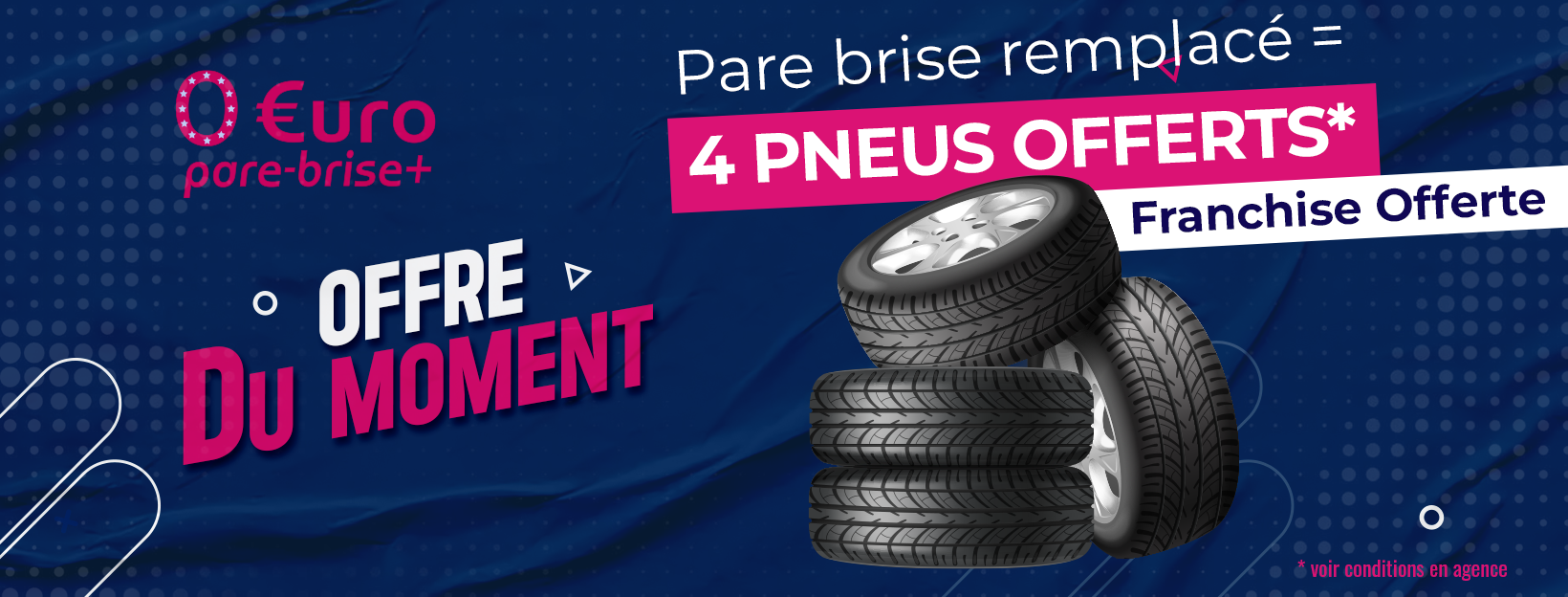 Offre des 4 pneus écologique Euro Pare Brise Plus