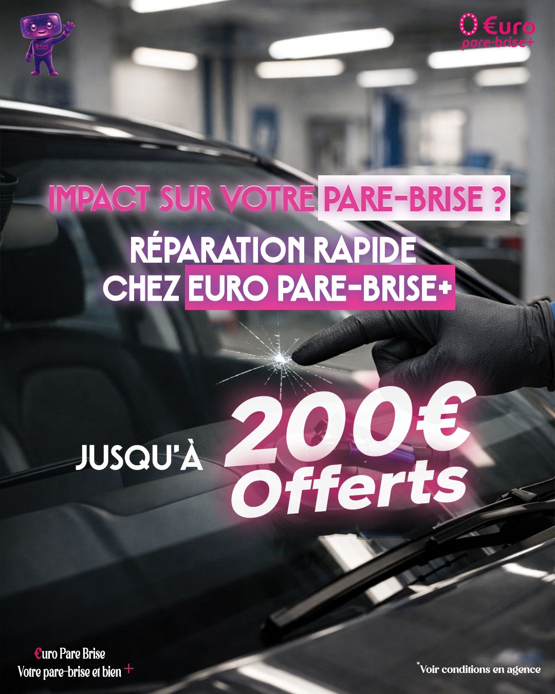 Offre spéciale EURO PARE BRISE+ Suivre le centre de Auch
