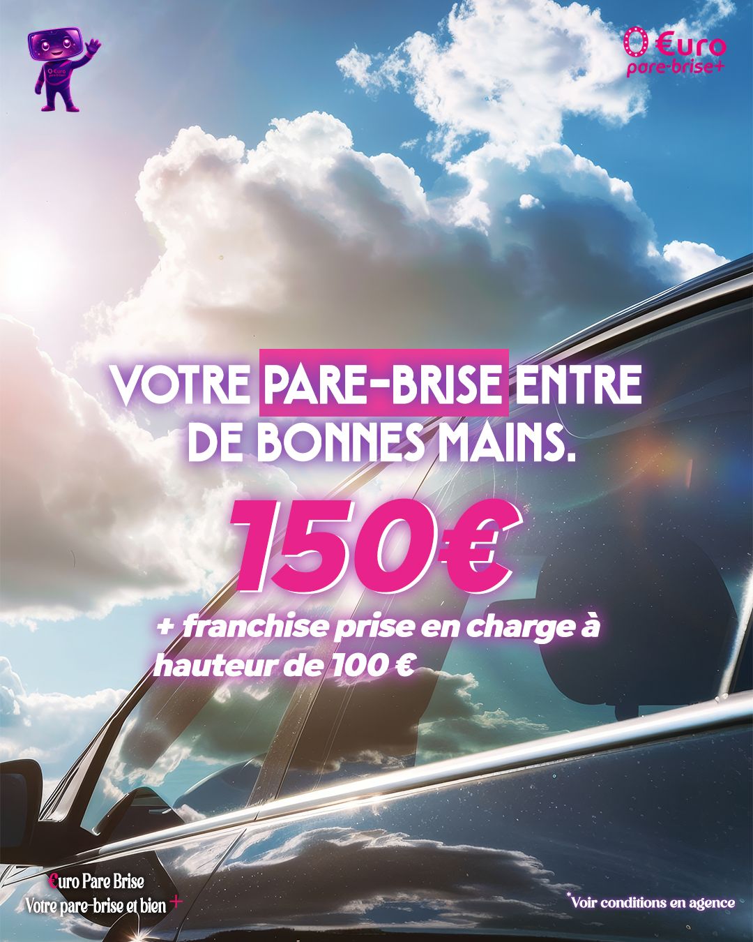 Offre spéciale EURO PARE BRISE+ Suivre le centre de Sedan: