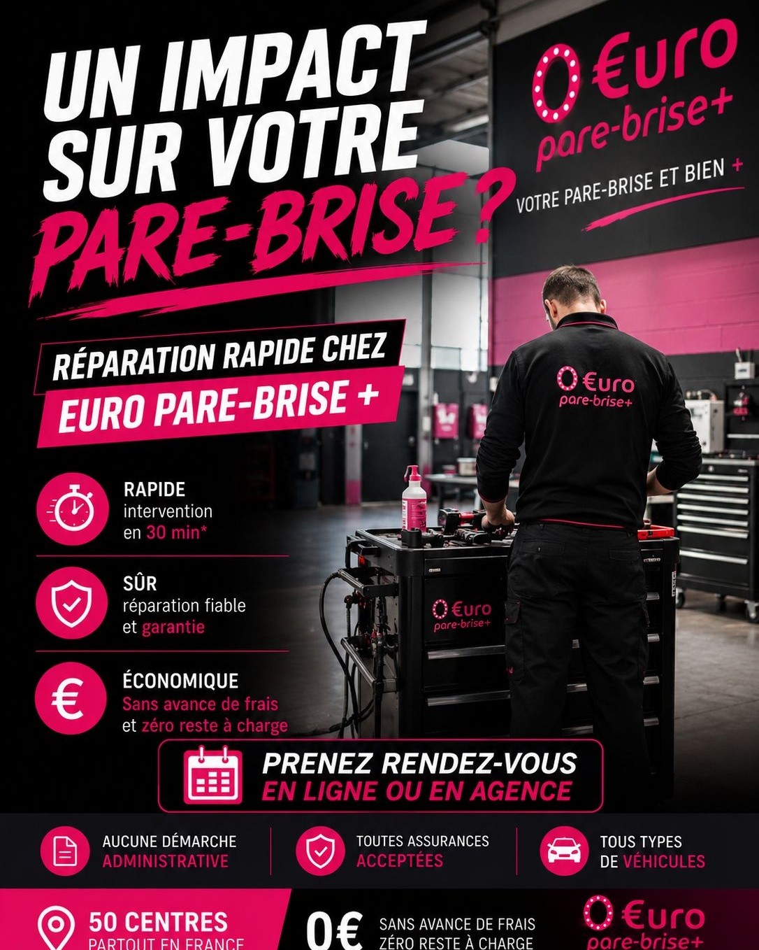 Offre spéciale EURO PARE BRISE+ Suivre le centre de Vitrolles :