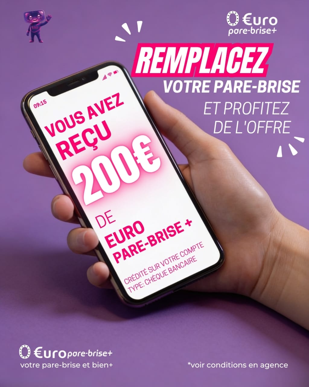 Offre spéciale EURO PARE BRISE+
