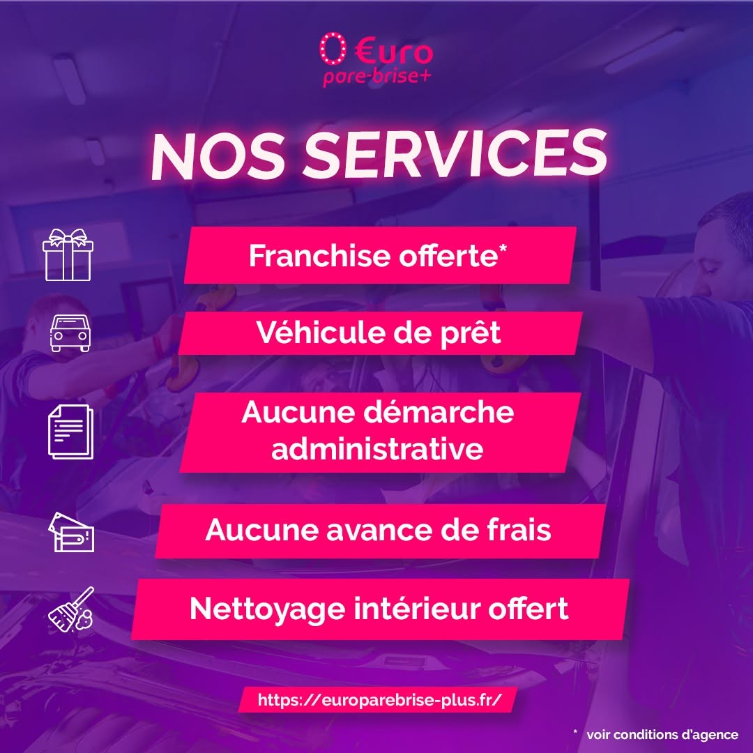 Offre spéciale EURO PARE BRISE+ Suivre le centre de Rethel :