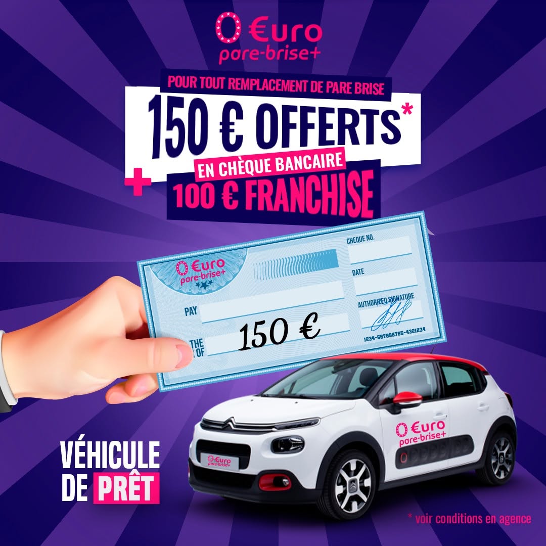 Offre spéciale EURO PARE BRISE+ Suivre le centre de Sainte-Menehould :