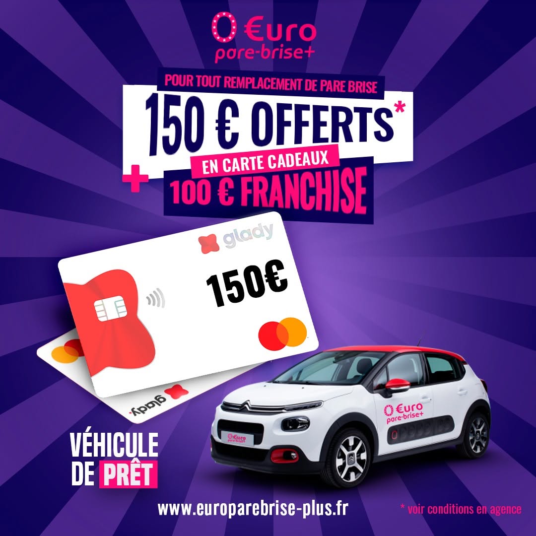 Offre spéciale EURO PARE BRISE+ Suivre le centre de Nancy :