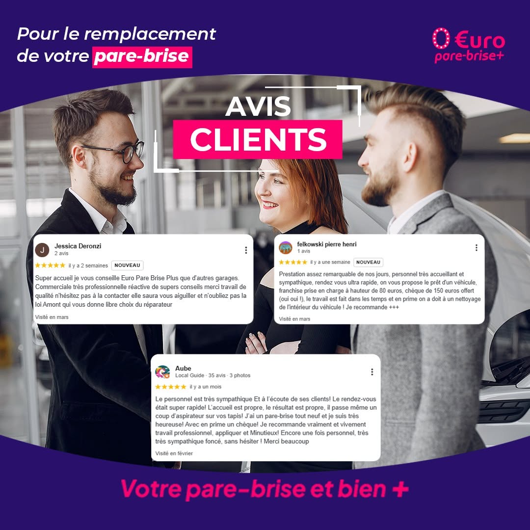 Offre spéciale EURO PARE BRISE+ Suivre le centre de Laxou :