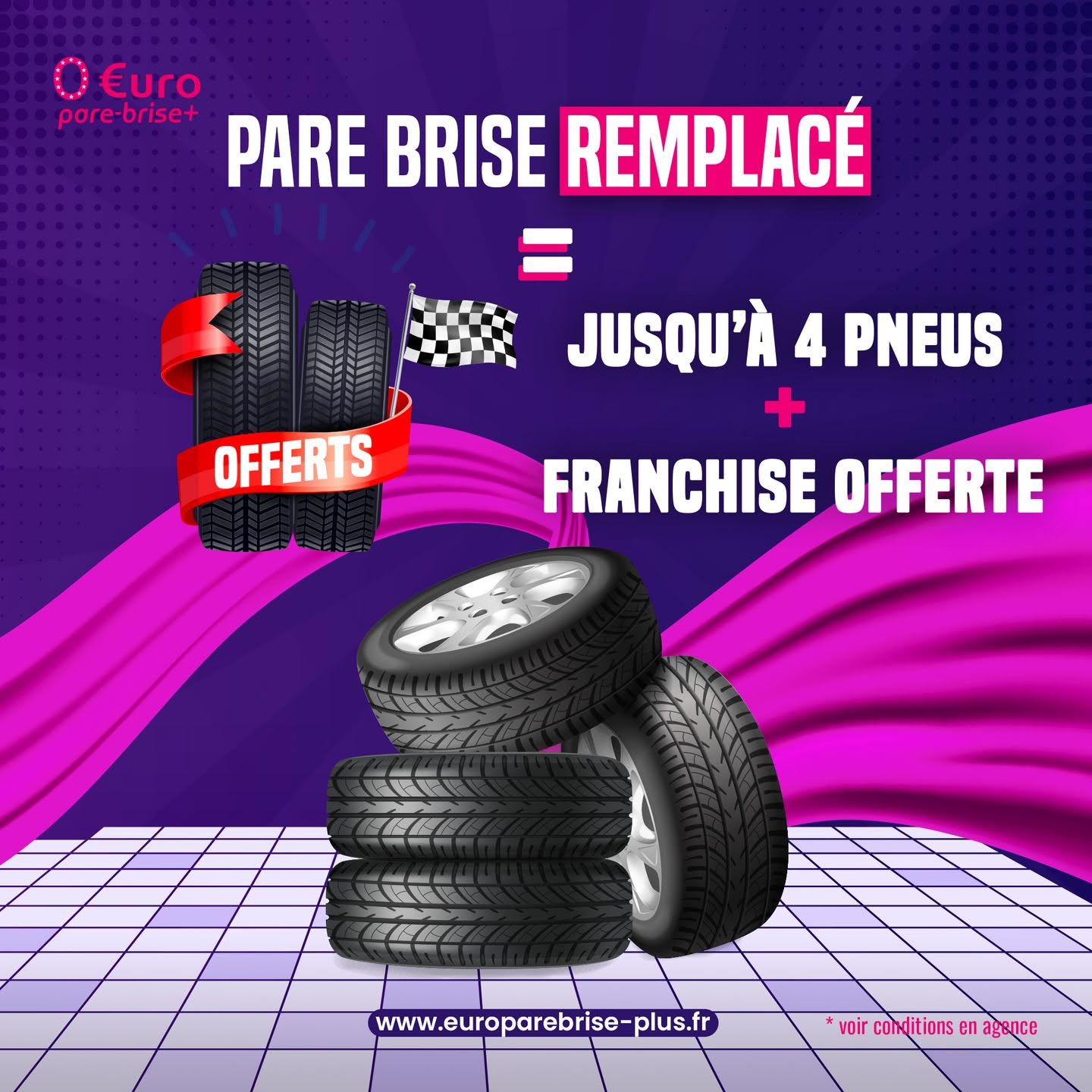 Offre spéciale EURO PARE BRISE+ Suivre le centre de Nancy :