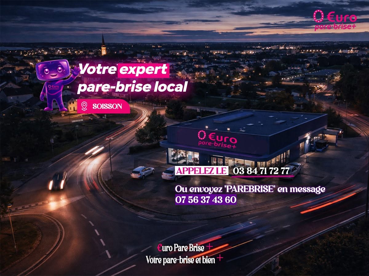 Offre spéciale EURO PARE BRISE+ Suivre le centre de Soissons :