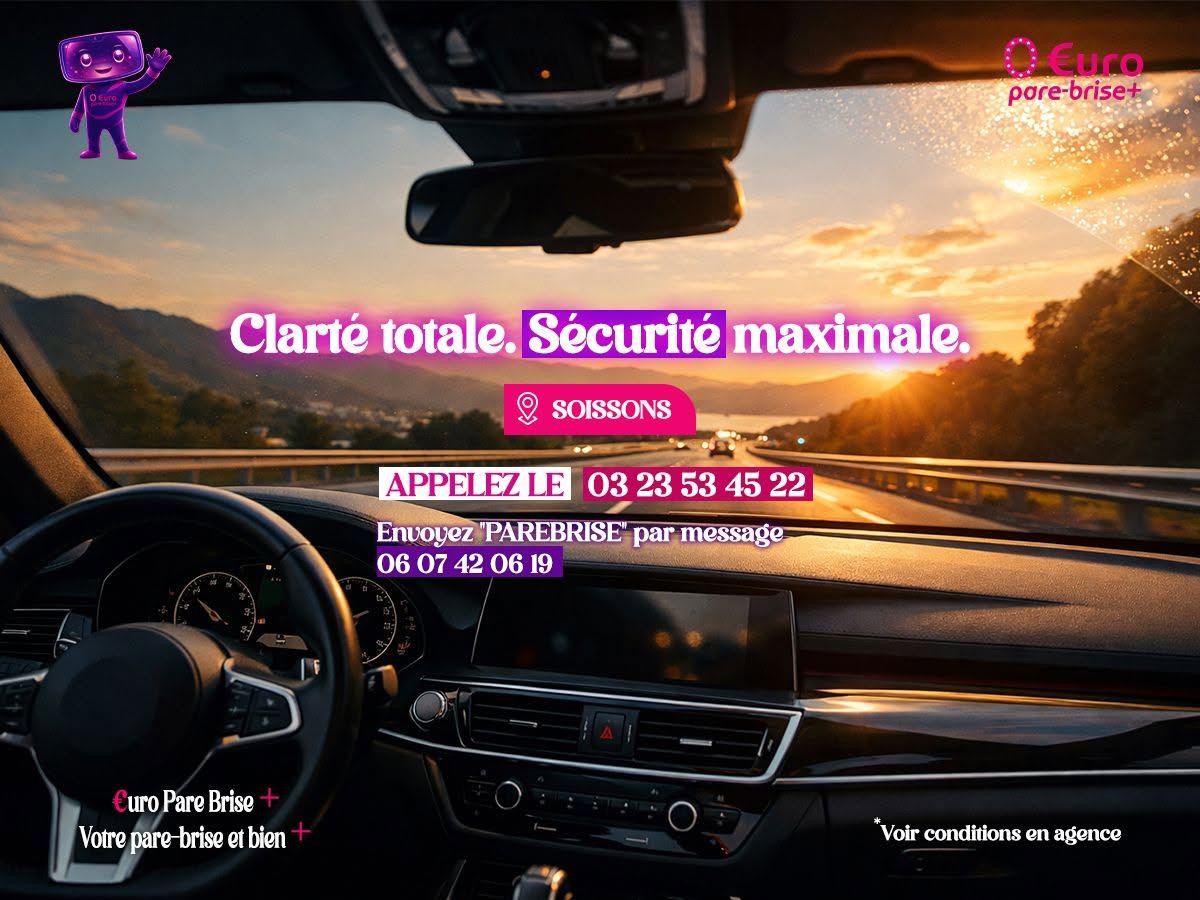 Offre spéciale EURO PARE BRISE+ Suivre le centre de Soissons :