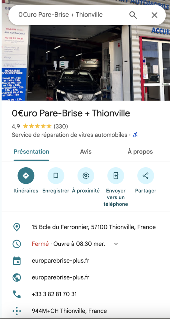 Euro Pare-Brise + Thionville