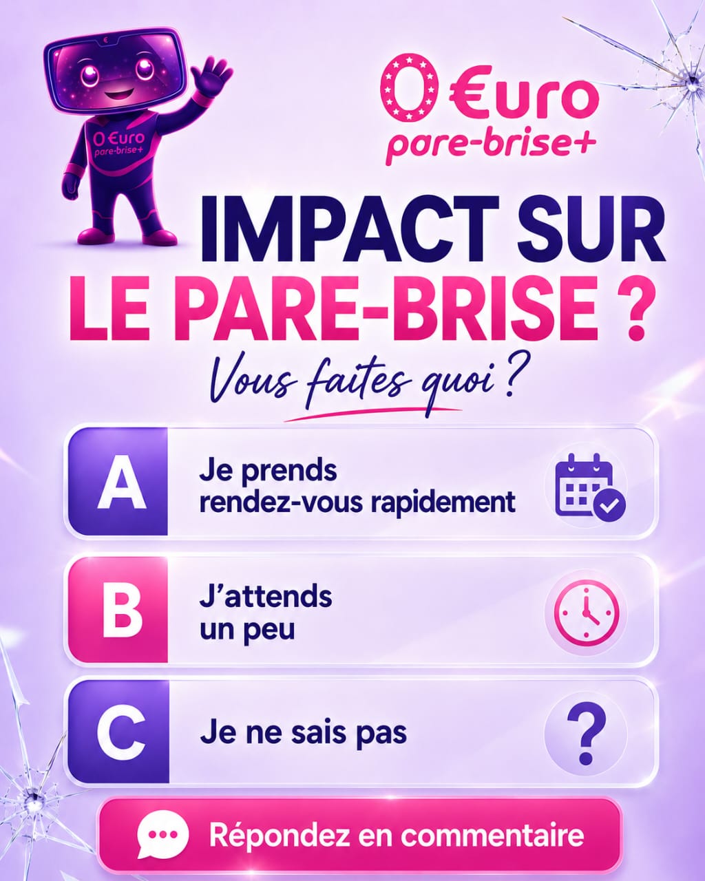Offre spéciale EURO PARE BRISE+ Suivre le centre de Verdun :