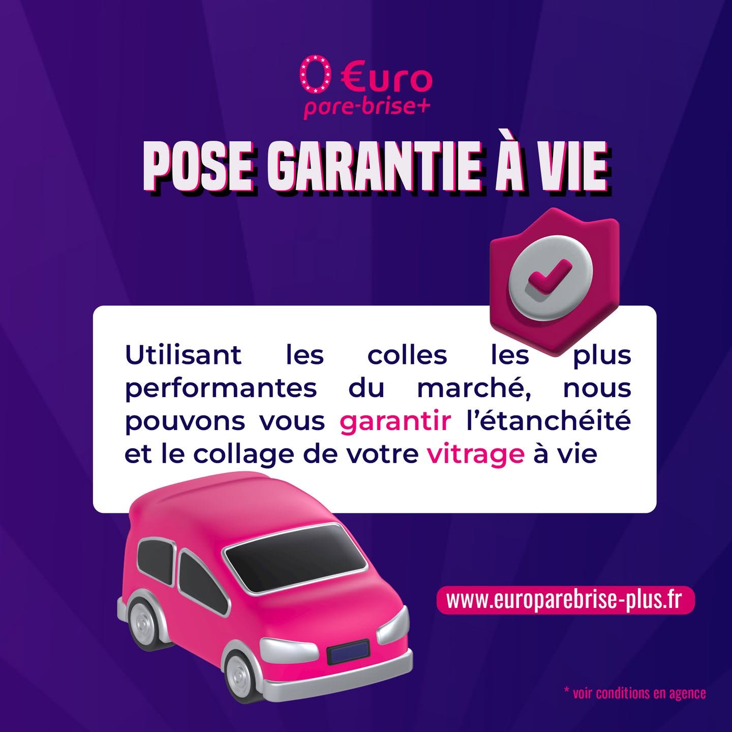 Offre spéciale EURO PARE BRISE+ Suivre le centre de Thionville :