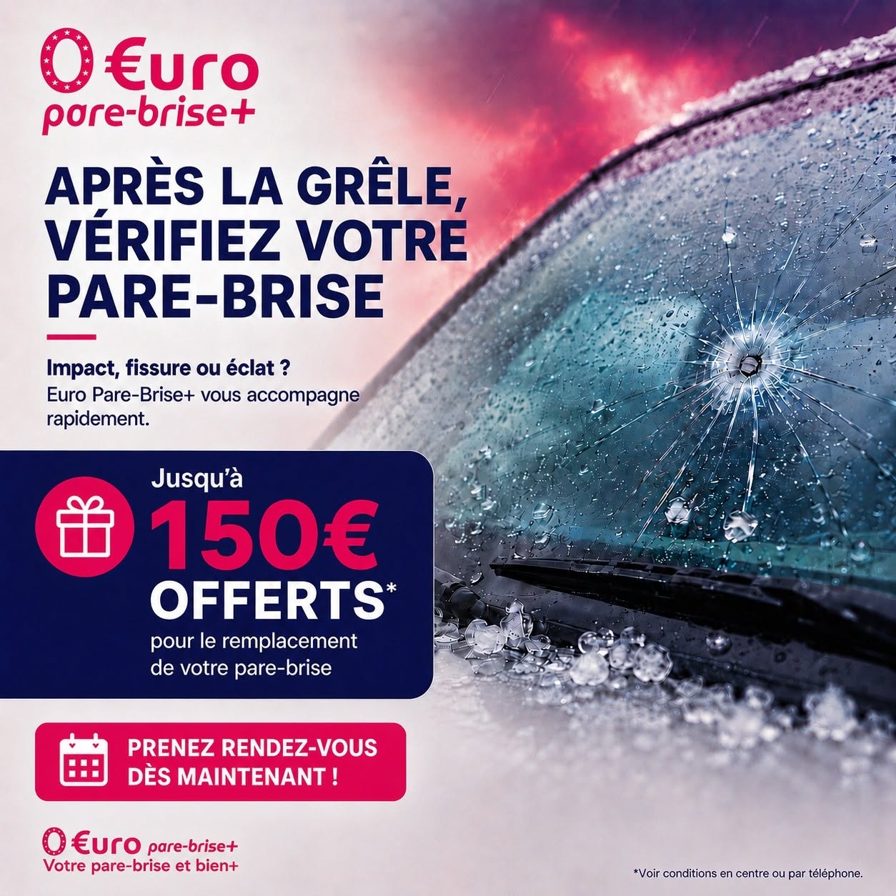 Offre spéciale EURO PARE BRISE+ Suivre le centre d'Orléans :