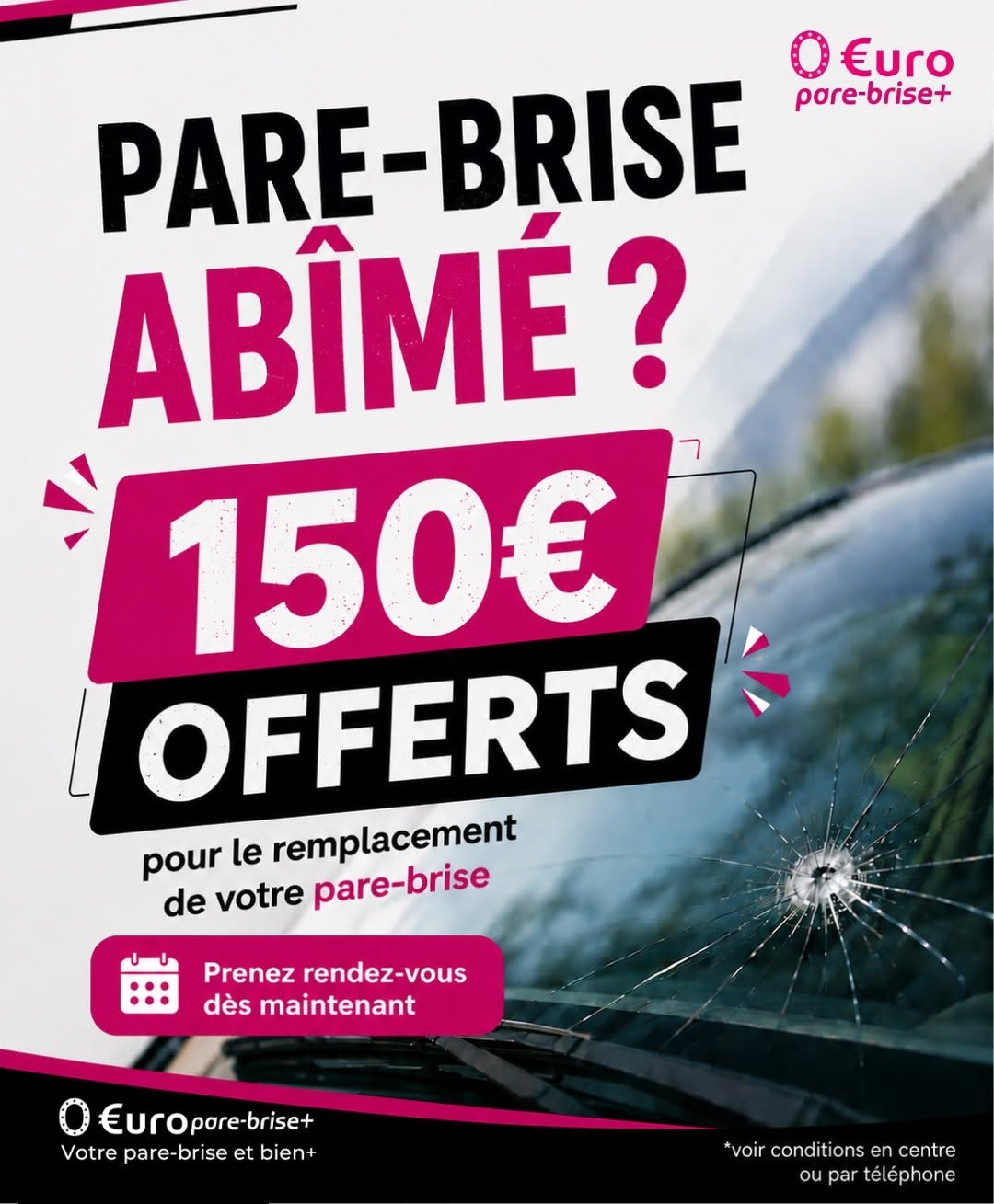 Offre spéciale EURO PARE BRISE+ Suivre le centre d'Orléans :