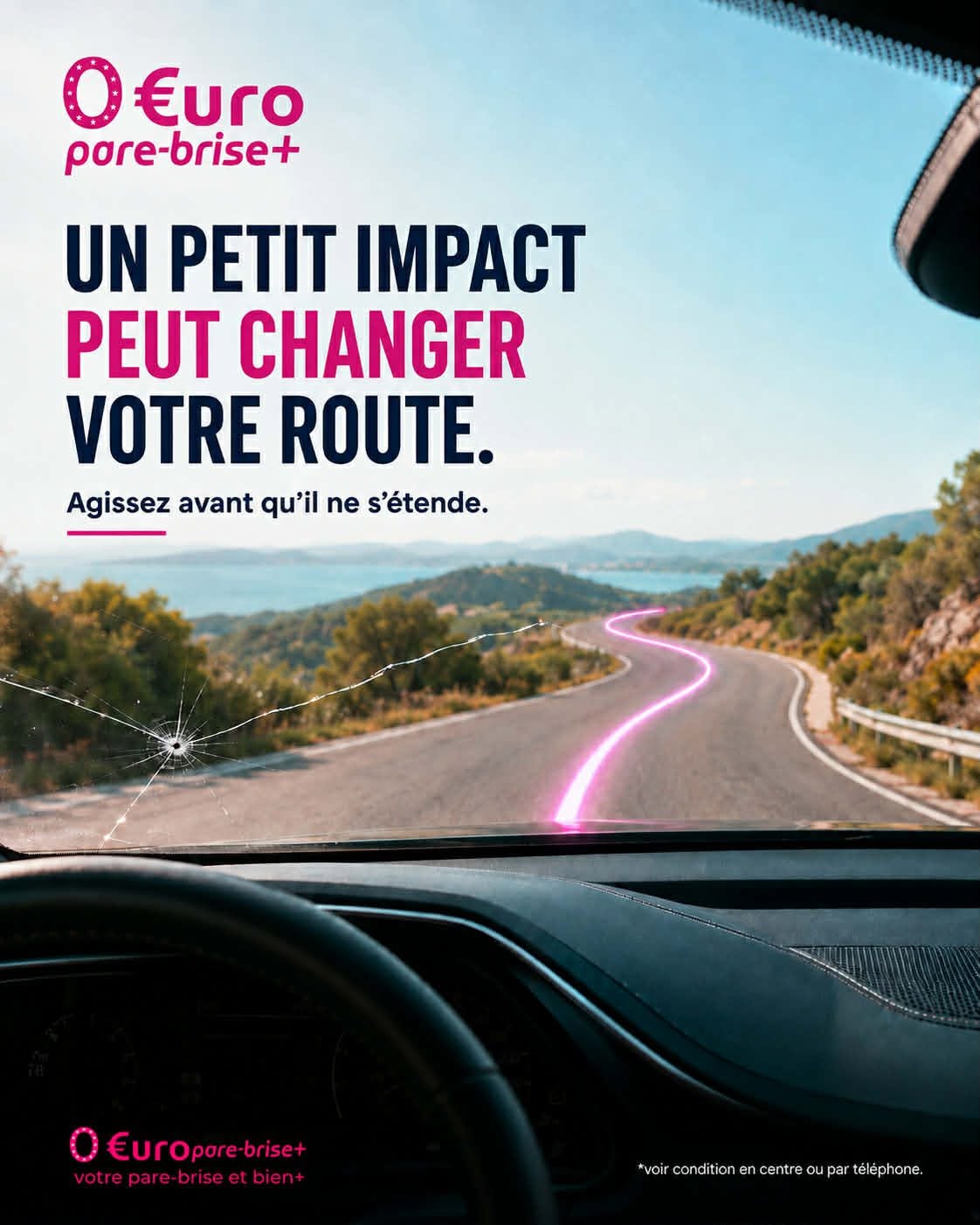 Offre spéciale EURO PARE BRISE+ Suivre le centre de Dijon Nord :