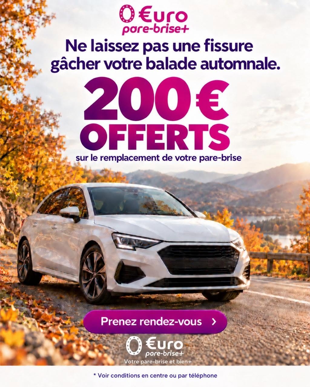 Offre spéciale EURO PARE BRISE+ Sedan